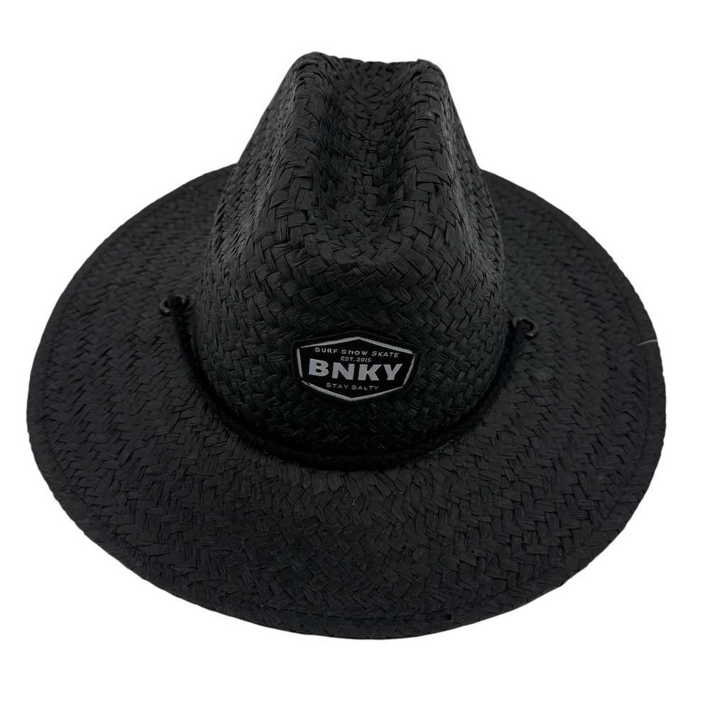 NEW Binky Bro Toddler Barney Patrol (Twilight) Straw Sun Hat Black Chin Strap - Picture 2 of 8